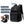 Large black 43 litre backpack with a laptop compartment and a padded back