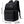 Large black 43 litre backpack with a laptop compartment and a padded back
