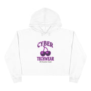 Crop Hoodie Purple Cherry