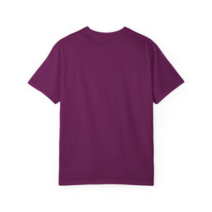 Purple t-shirt on a white background