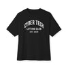 Black Cyber Tech Oversized T Shirt