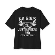 T-shirt de sport surdimensionné No Gods