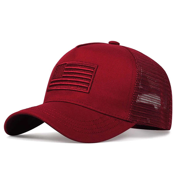 American Flag Trucker Hat