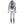 White and black futuristic suit on a mannequin against a white background