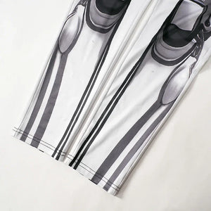 Black and white patterned fabric on a light gray background