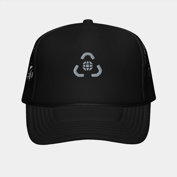 Black Mega Corp Trucker Hat