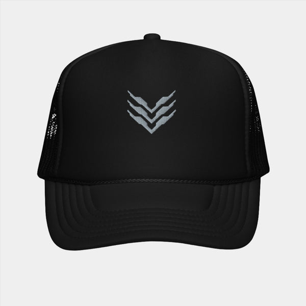 Black Millitary Tech Trucker Hat