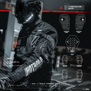 Black Cyber Techwear Jacket