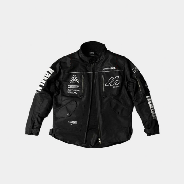 Black Cyber Techwear Jacket