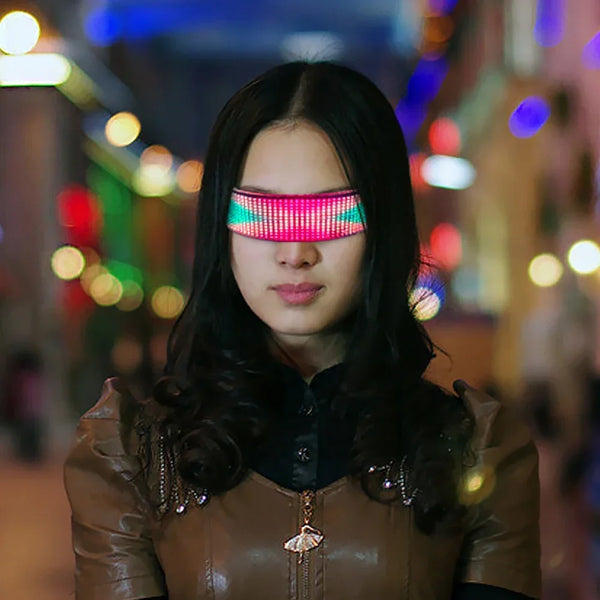 Bluetooth LED Cyberpunk Glasses