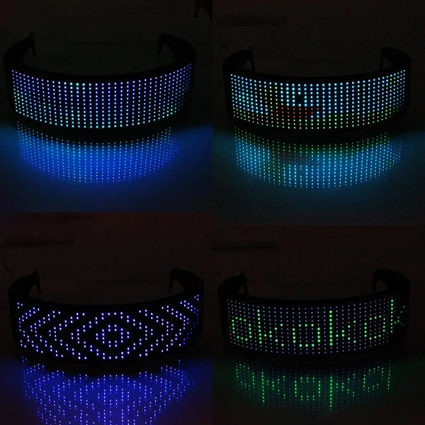 Bluetooth LED Cyberpunk Glasses