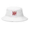 Bold Heritage Skull White Bucket Hat