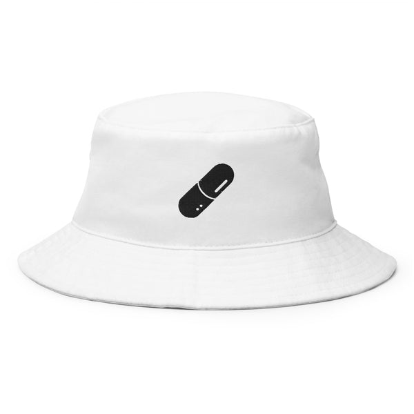 Bold Skull White Bucket Hat