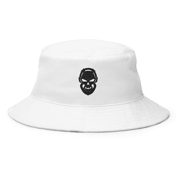 Bold White Bucket Hat