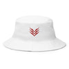 Chic Heritage White Bucket Hat