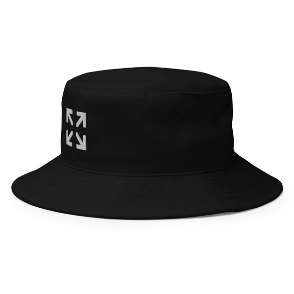 Chic Modern Black Bucket Hat