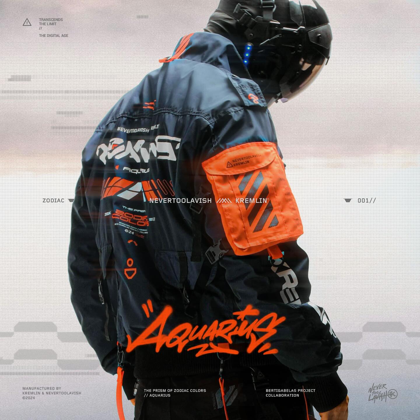 Aquarius Cyber Techwear Jacket - Main Image