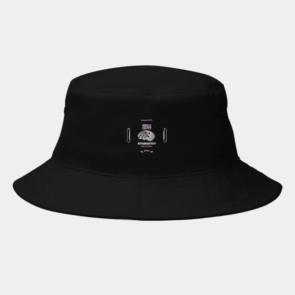 Comfortable Look Black Bucket Hat