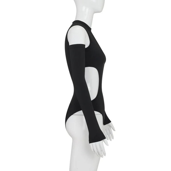 Cyber Black Bodysuit Cut Out