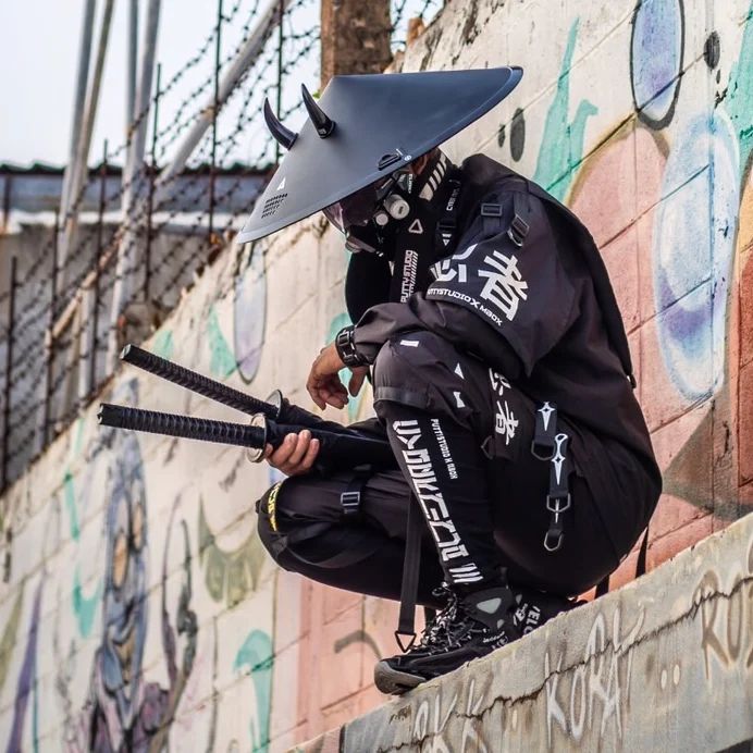 Jingasa Cyberpunk Hat Exclusive Handcrafted Hat – Cyber Techwear