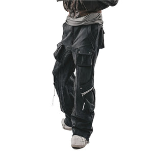 Cyberpunk Pants Cutting Pockets