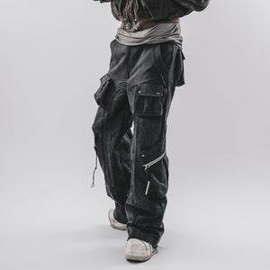 Cyberpunk Pants Cutting Pockets