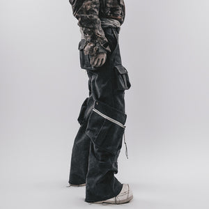 Cyberpunk Pants Cutting Pockets