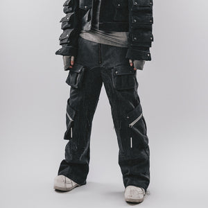 Cyberpunk Pants Cutting Pockets