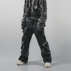 Cyberpunk Pants Cutting Pockets