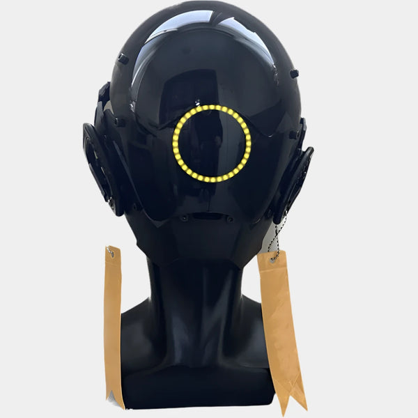 Cyberpunk Helmet Futuristic Yellow