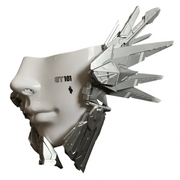 Cyberpunk Mechanical Ji Maske