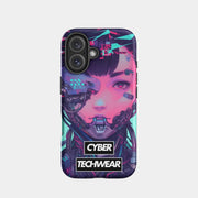 Funda elegante para iPhone 16 en color azul