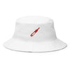 Sombrero de pescador blanco de estilo distintivo