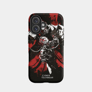 Funda dinámica negra y roja para iPhone 16