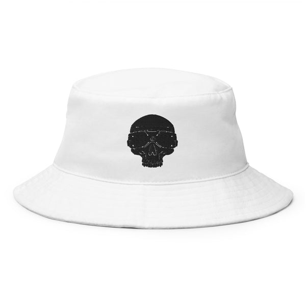 Edgy White Bucket Hat