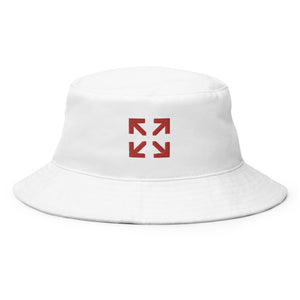Elevated Skull White Bucket Hat