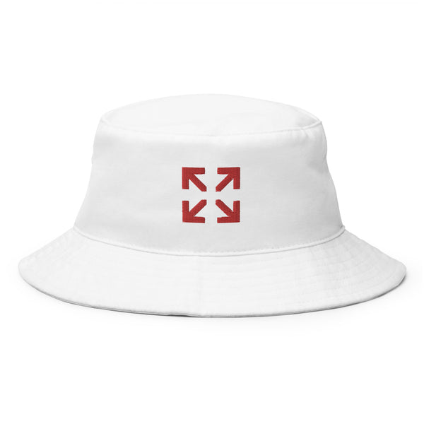 Elevated Skull White Bucket Hat