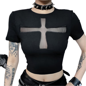 Fashion Streetwear Black Top