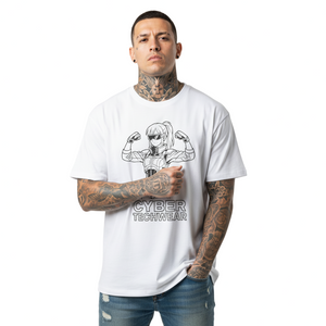 Cyber Gym Oversized TShirt White