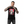 Person wearing a black t-shirt with a graphic design on a white background