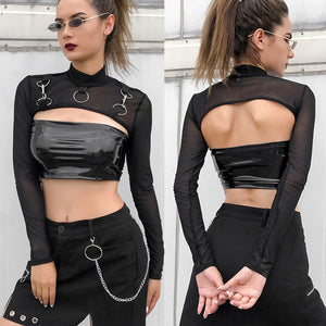 Crop Top Techwear