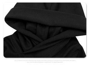 Sudadera con capucha y cuello alto de tecnología