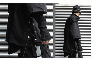 Street Turtleneck Techwear Hoodie