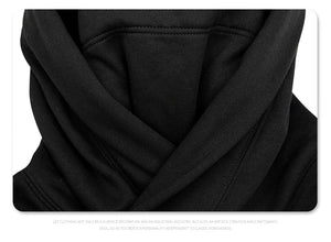 Sudadera con capucha y cuello alto de tecnología