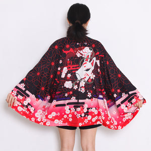 Techwear Kimono Women Red