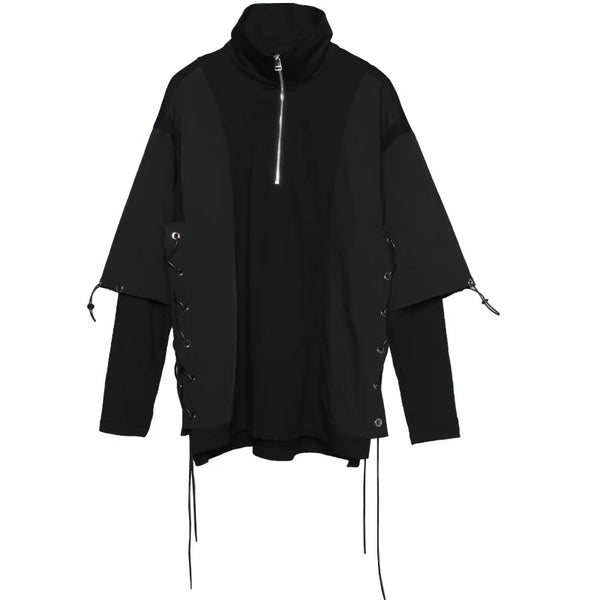 Street Turtleneck Techwear Hoodie