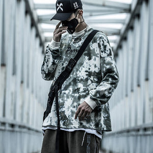 Tie-Dye Techwear Hoodie