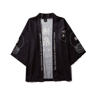 Male kimono black
