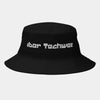 Heritage Chic Black Bucket Hat