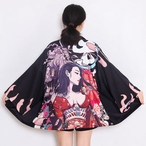Techwear Kimono Women Japanese Girl